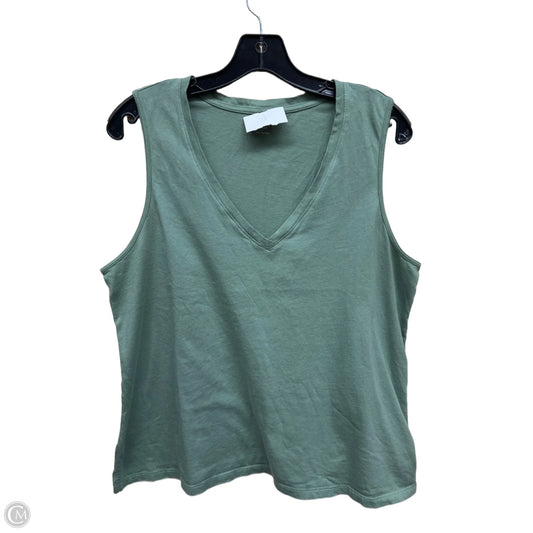 Top Sleeveless By Old Navy In Green, Size: L