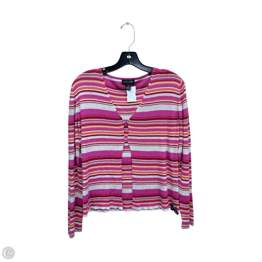 Top Long Sleeve By Cable And Gauge In Striped Pattern, Size: 0