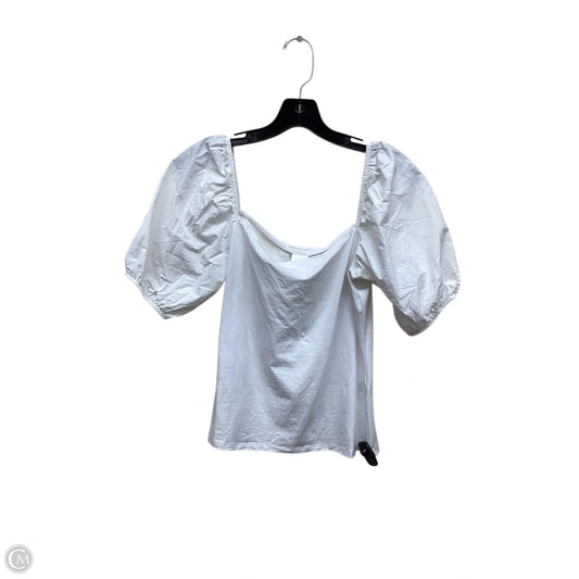 Top Short Sleeve By H&m In White, Size: S