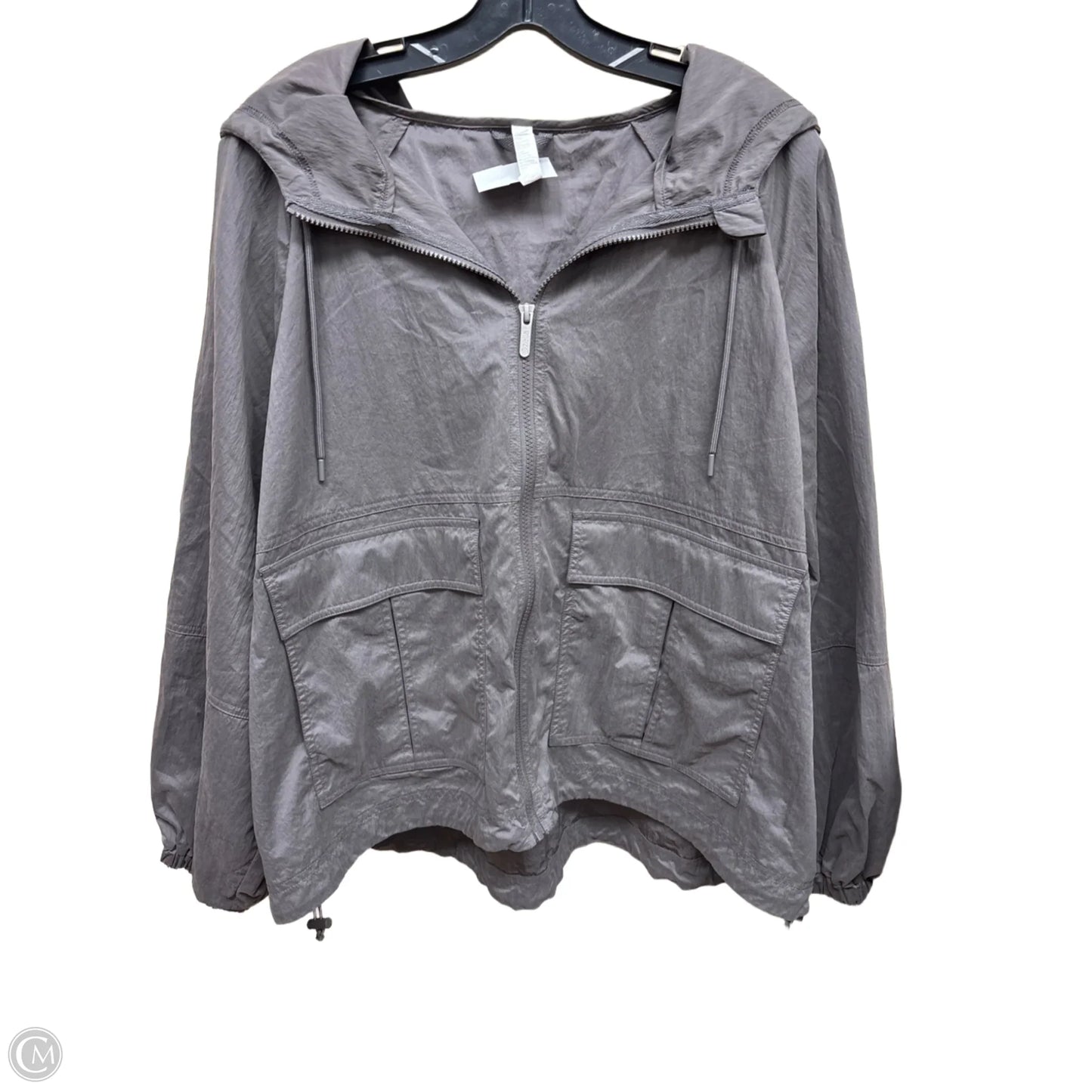 Athletic Jacket By Zella In Grey, Size: Xl