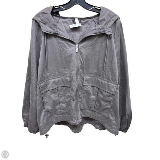 Athletic Jacket By Zella In Grey, Size: Xl