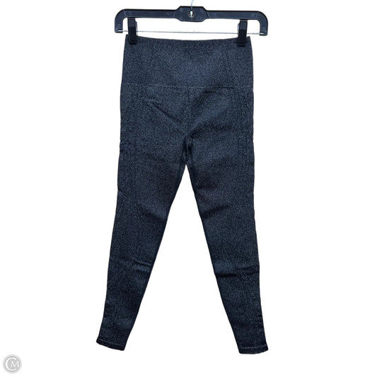 Athletic Leggings By Fabletics In Black & Silver, Size: S