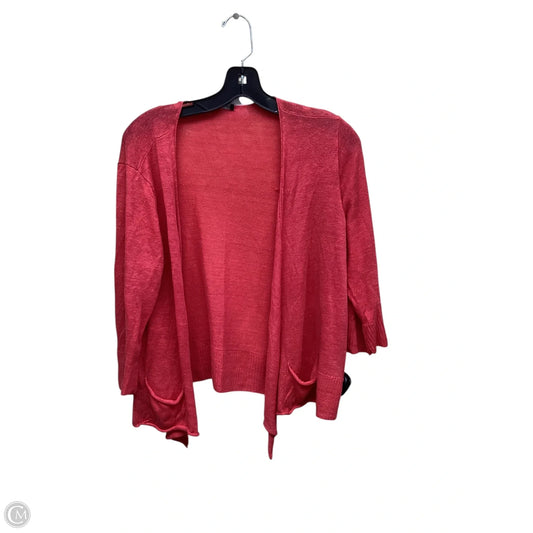 Cardigan By Eileen Fisher In Pink, Size: Xl