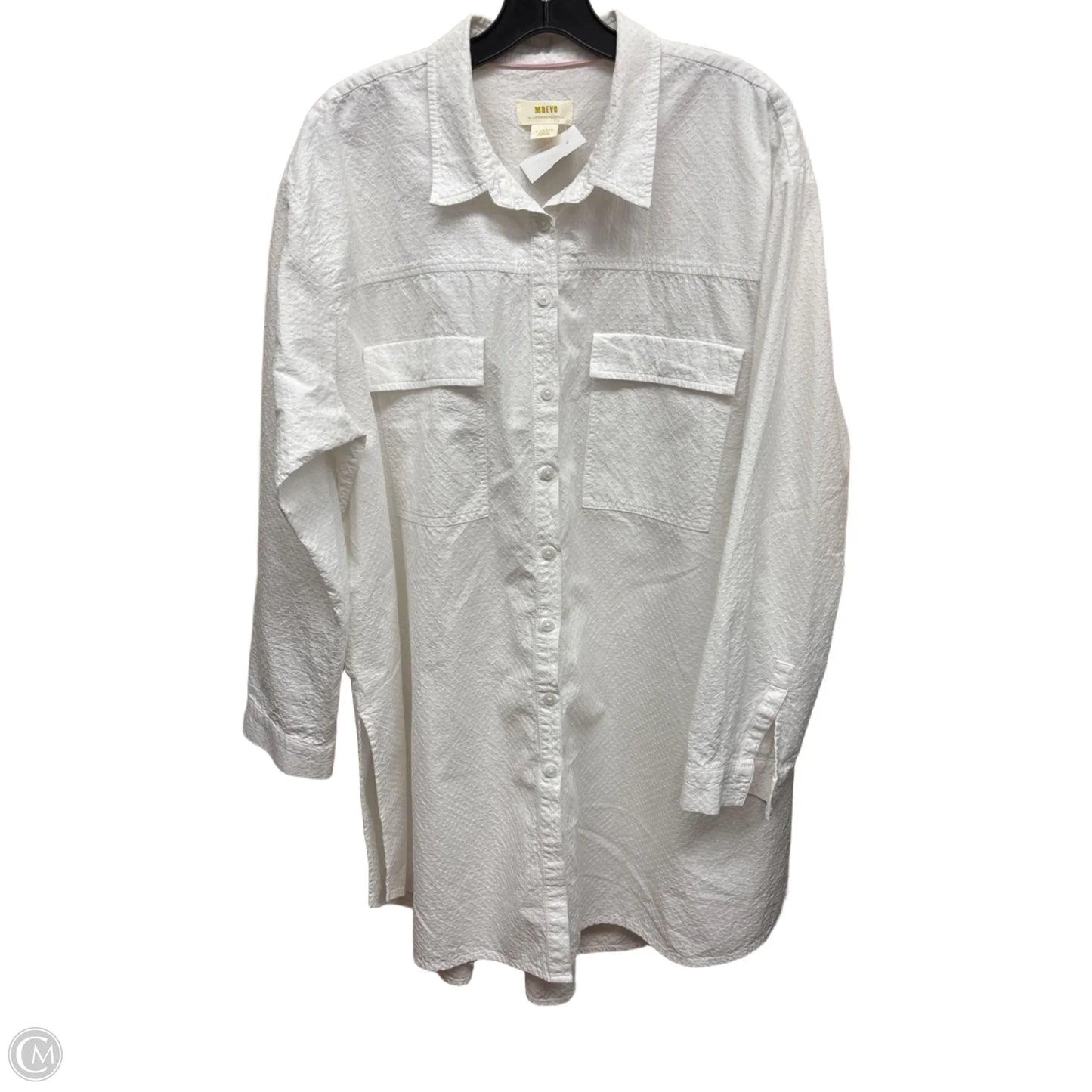 Tunic Long Sleeve By Maeve In White, Size: Xl