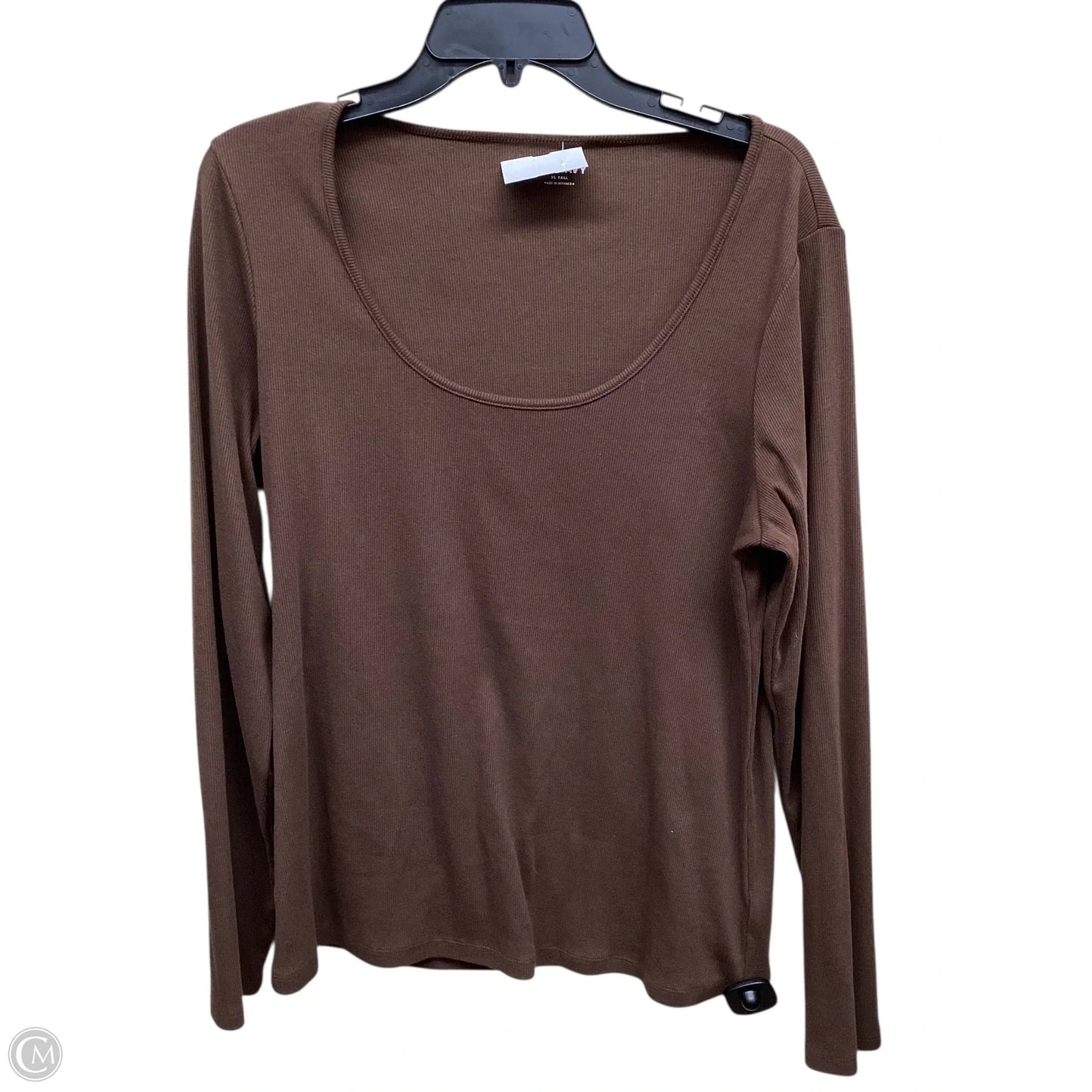 Top Long Sleeve By Old Navy In Brown, Size: Xl