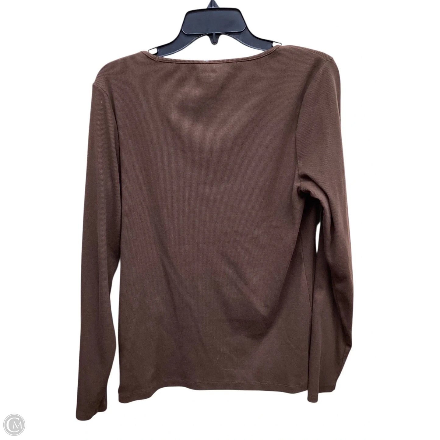Top Long Sleeve By Old Navy In Brown, Size: Xl