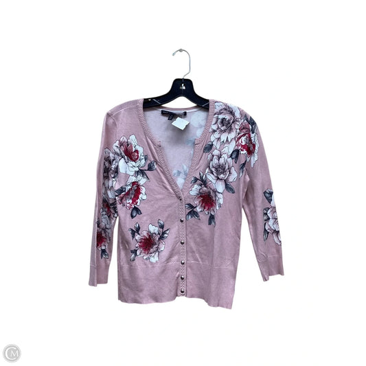 Cardigan By White House Black Market In Floral Print, Size: S
