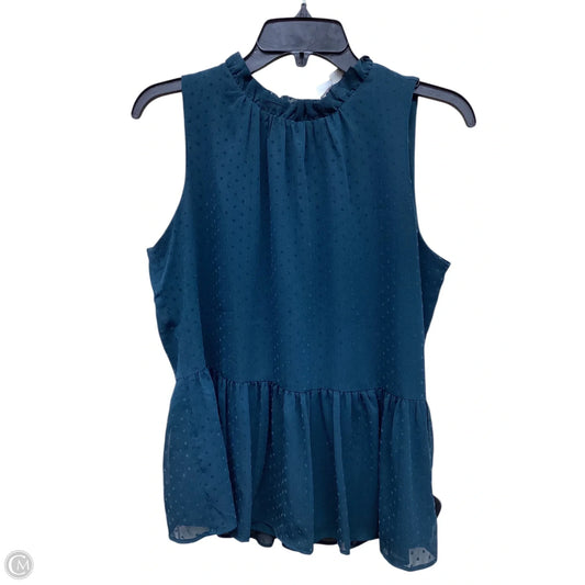 Top Sleeveless By Loft In Green, Size: S
