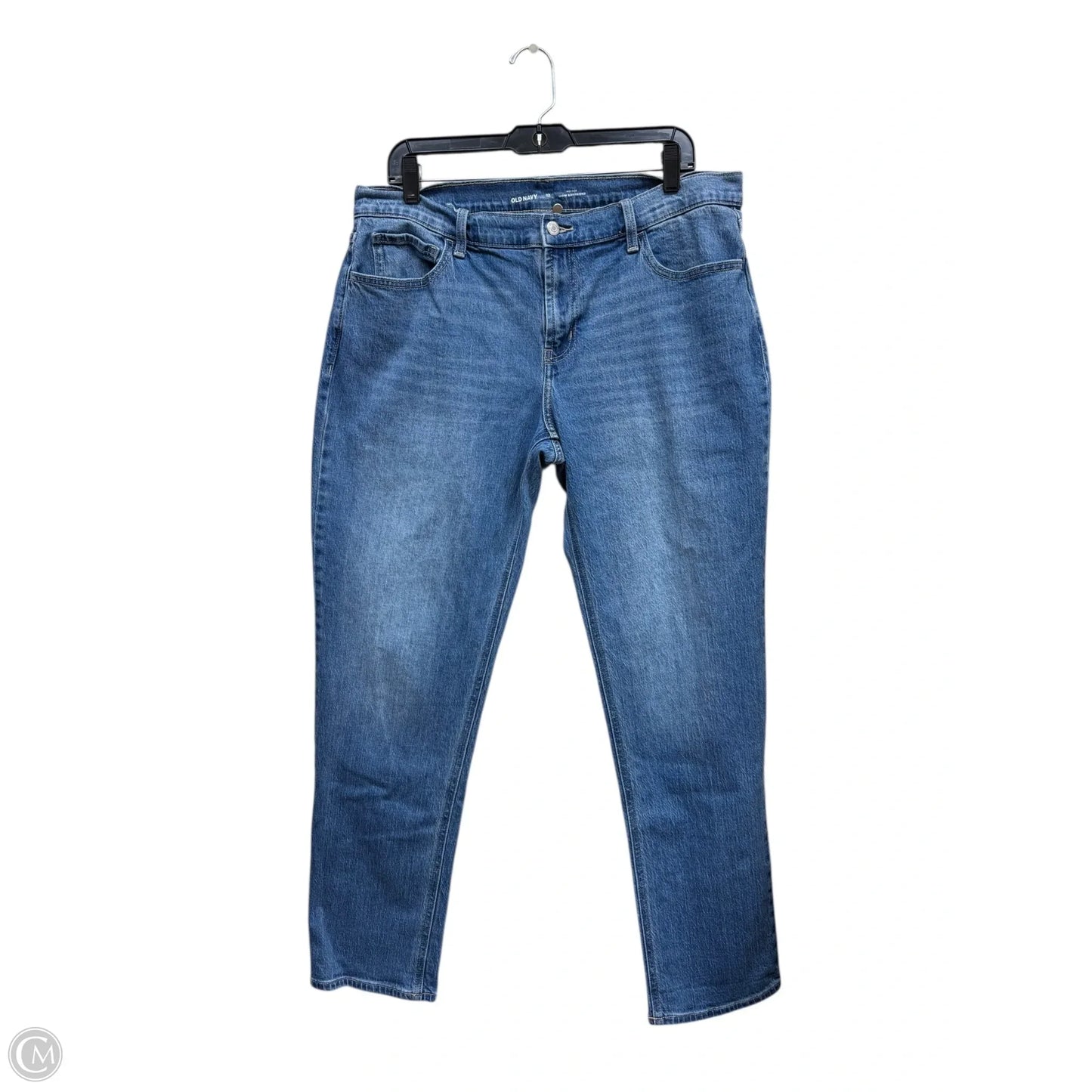 Jeans Boyfriend By Old Navy In Blue Denim, Size: 12
