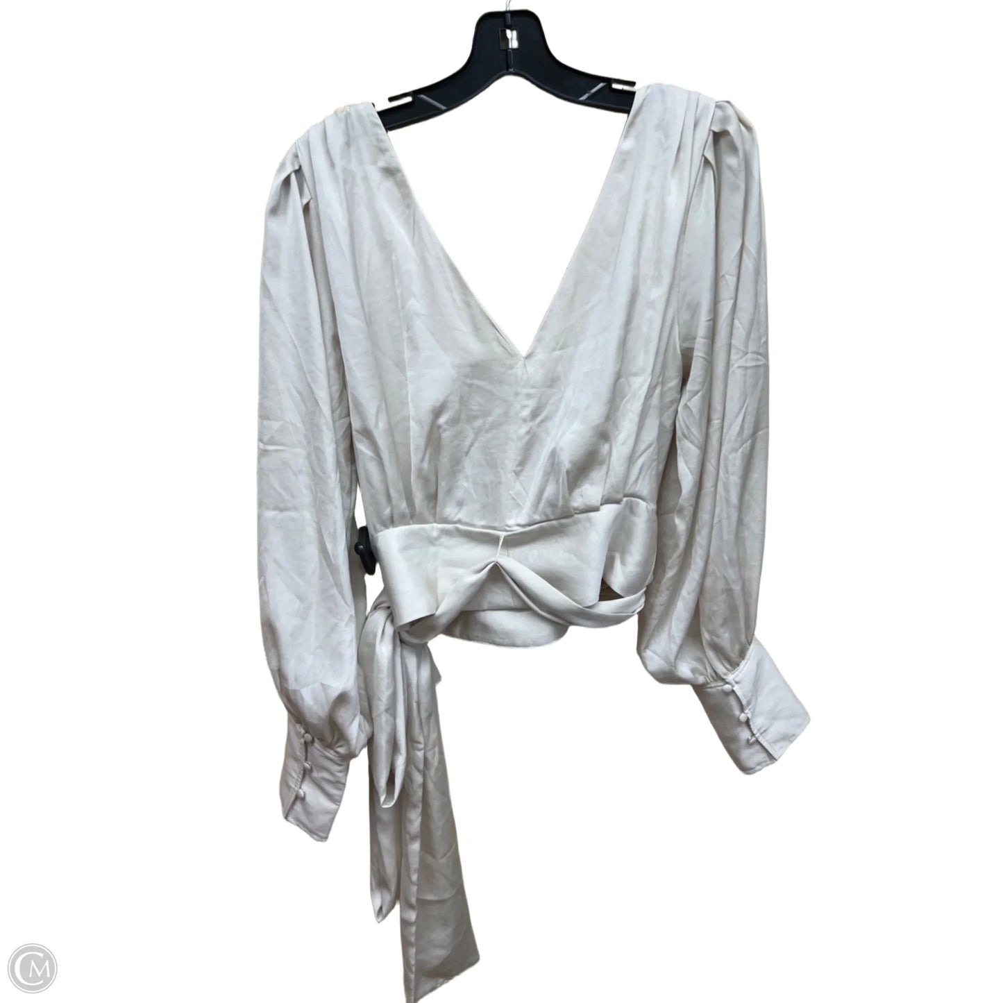 Top Long Sleeve By Banana Republic In Beige, Size: 4