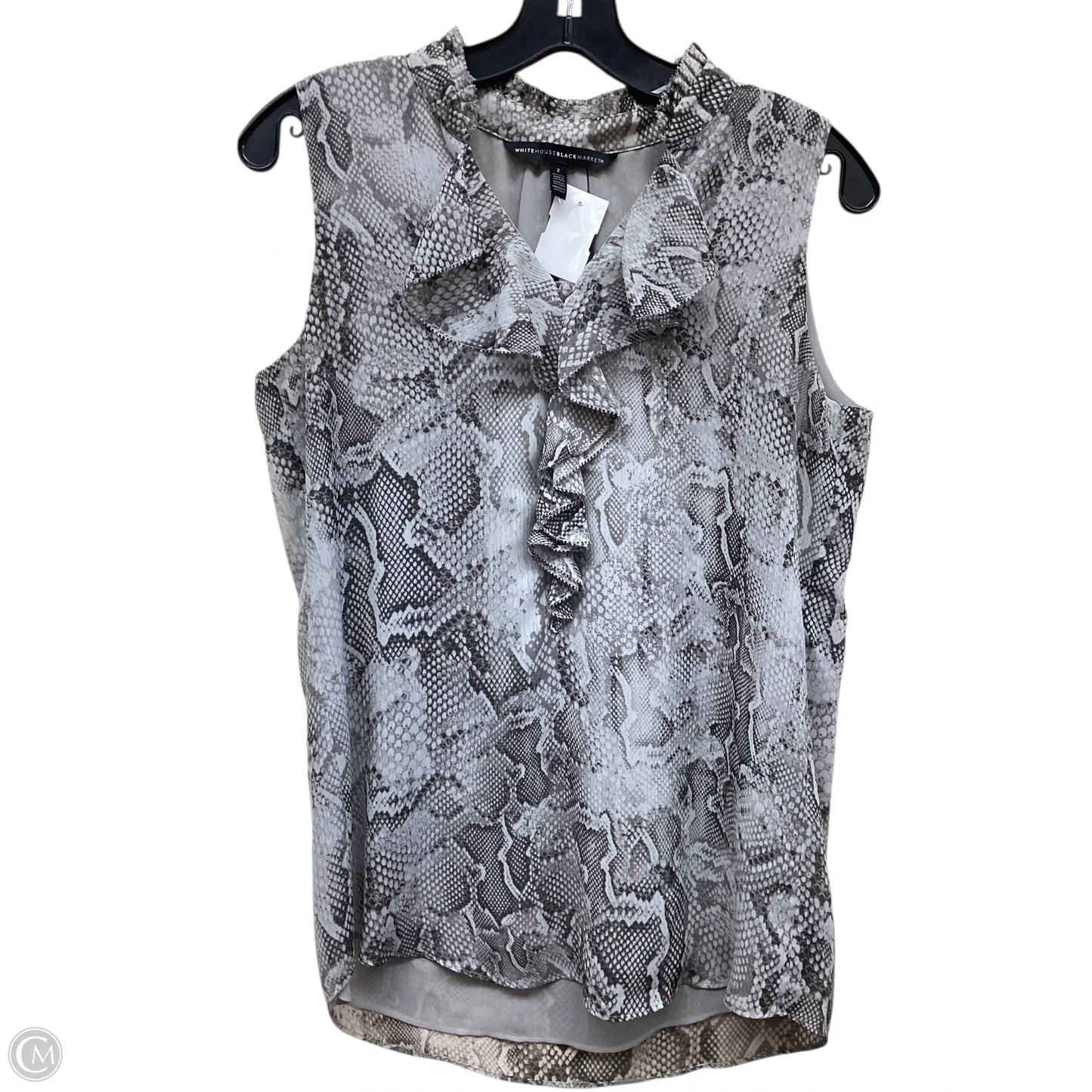 Top Sleeveless By White House Black Market In Grey, Size: 2