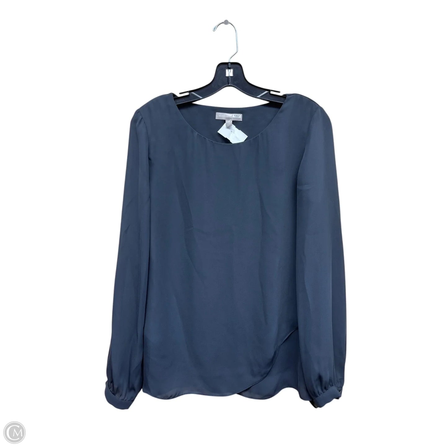 Top Long Sleeve By Banana Republic In Grey, Size: M