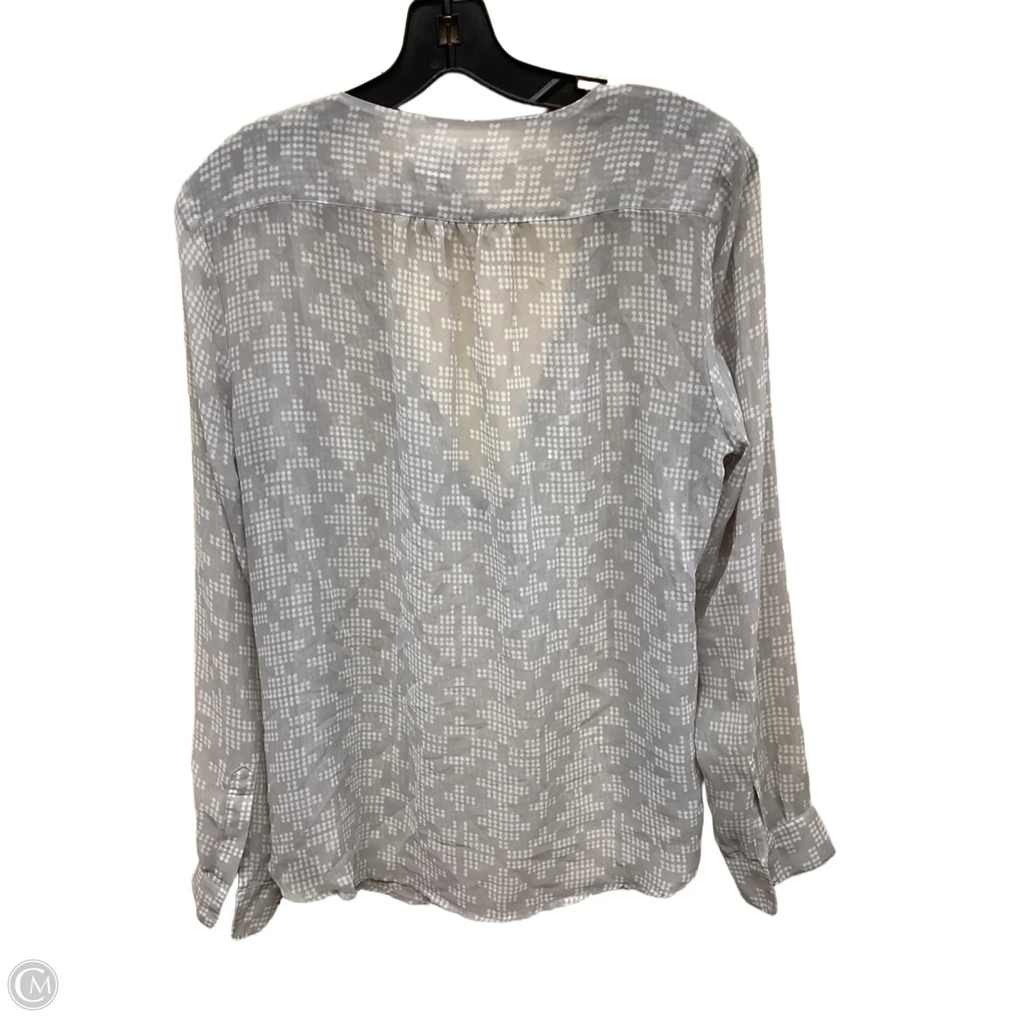 Top Long Sleeve By Banana Republic In Grey, Size: M