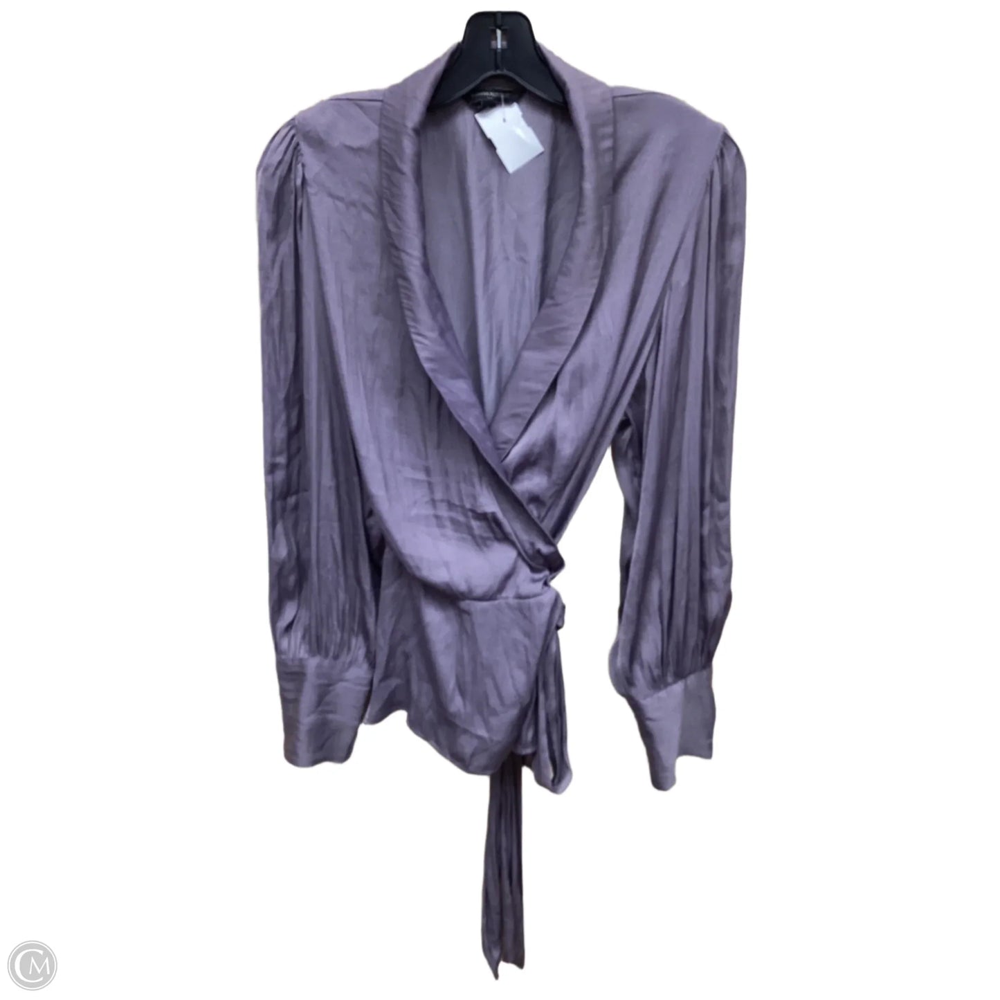 Top Long Sleeve By Banana Republic In Purple, Size: L
