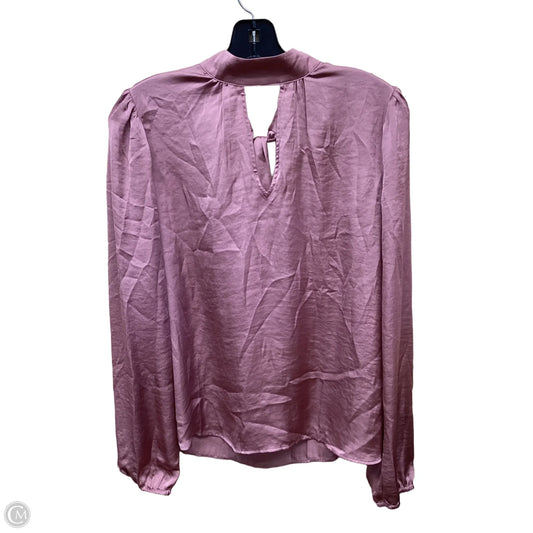 Top Long Sleeve By Paige In Pink, Size: L