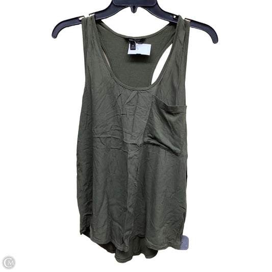 Top Sleeveless By Banana Republic In Green, Size: M