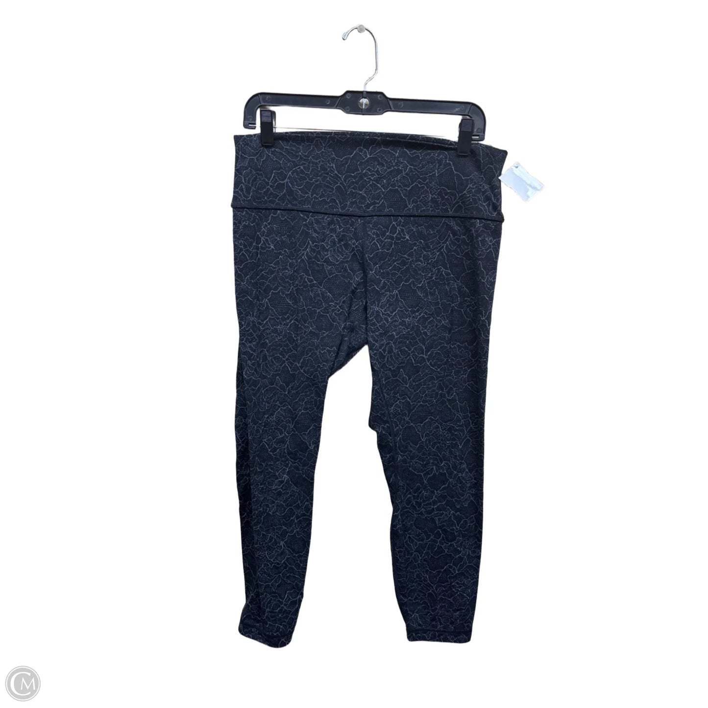 Athletic Leggings By Lululemon In Black & Grey, Size: 12