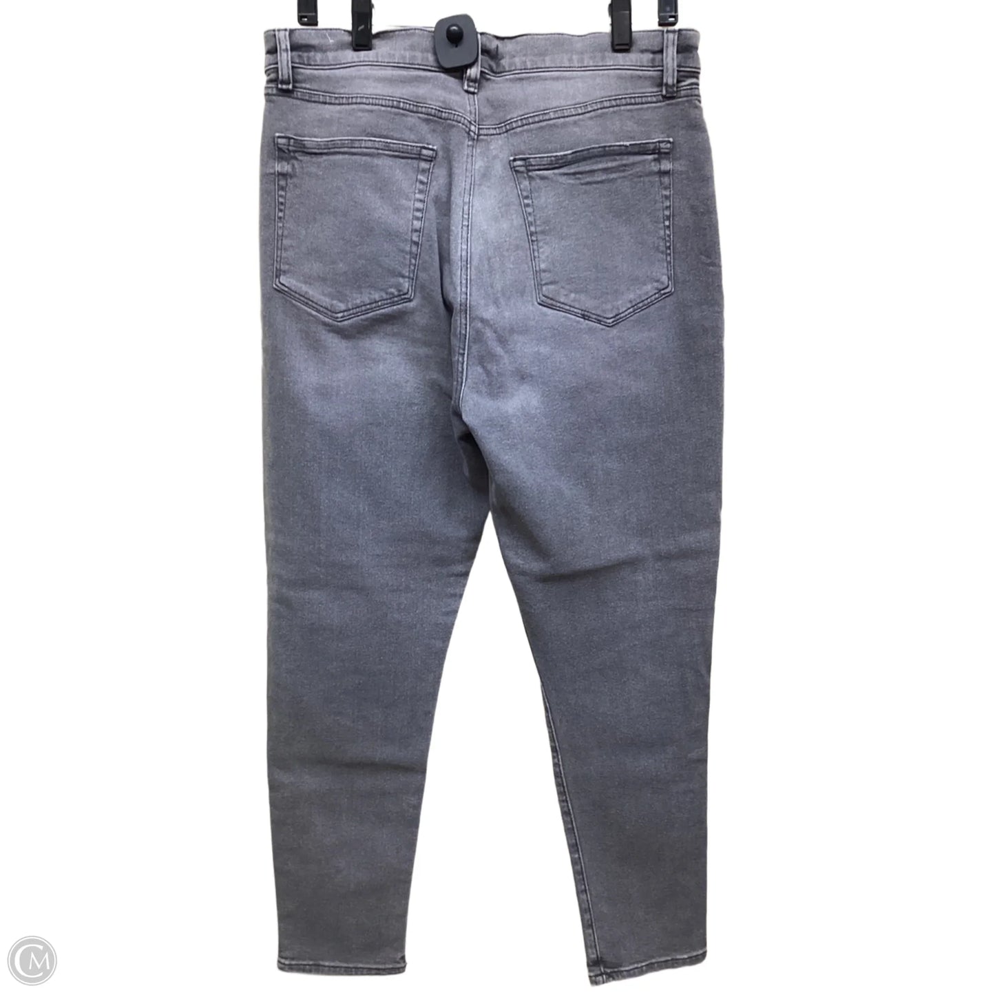 Jeans Skinny By Loft In Grey Denim, Size: 12