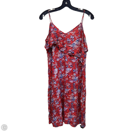 Dress Casual Short By Clothes Mentor In Floral Print, Size: L