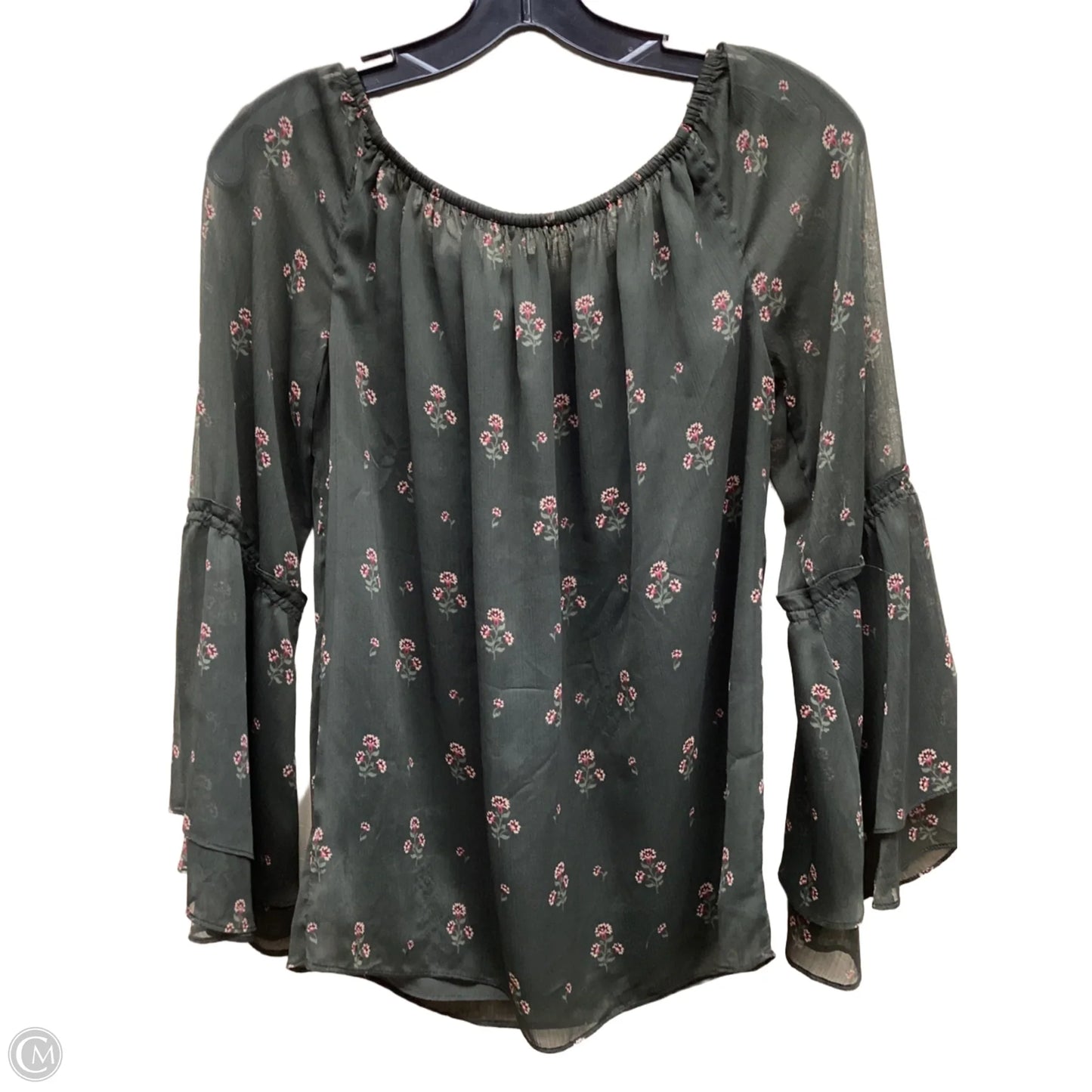 Top Long Sleeve By White House Black Market In Green, Size: Xs