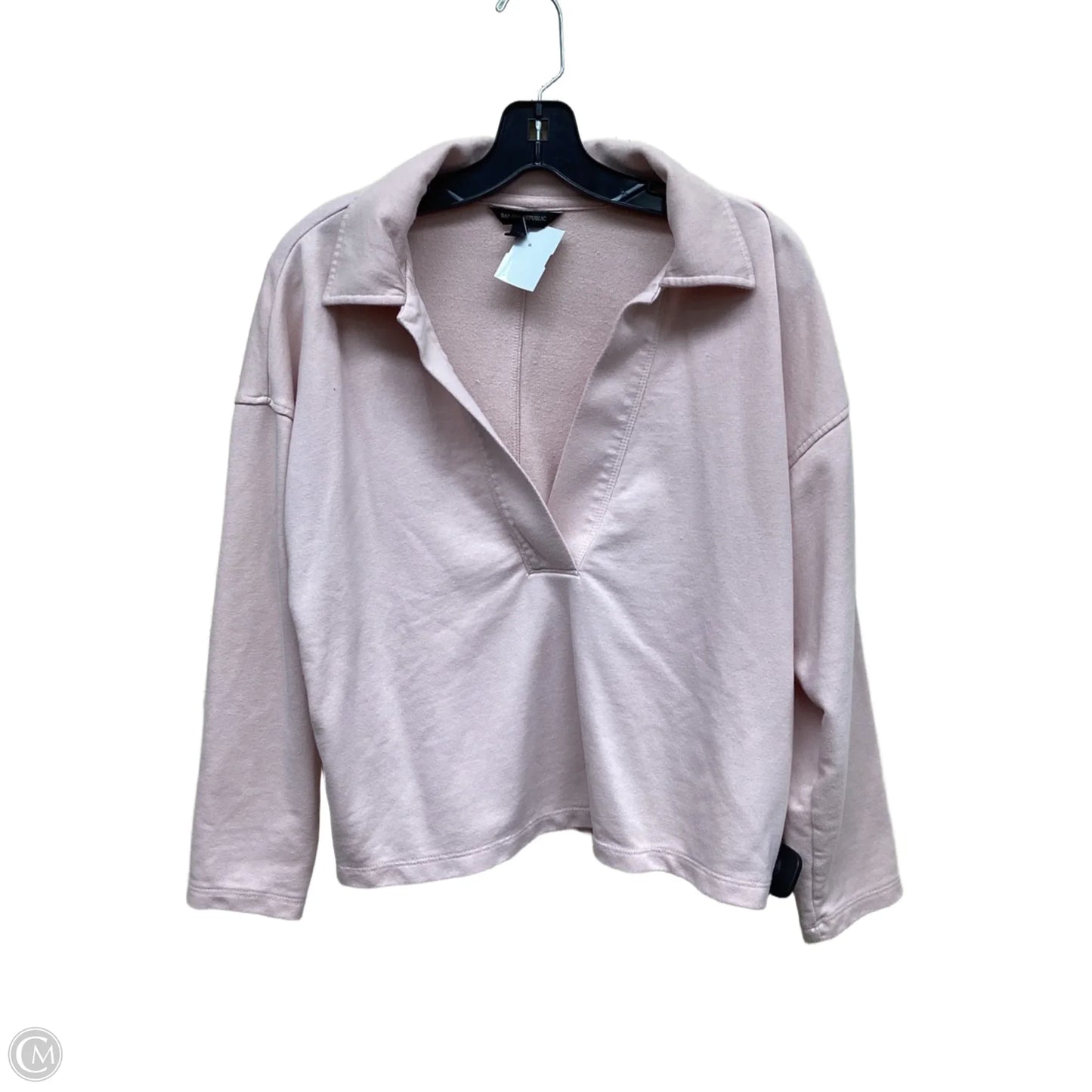 Top Long Sleeve By Banana Republic In Pink, Size: S
