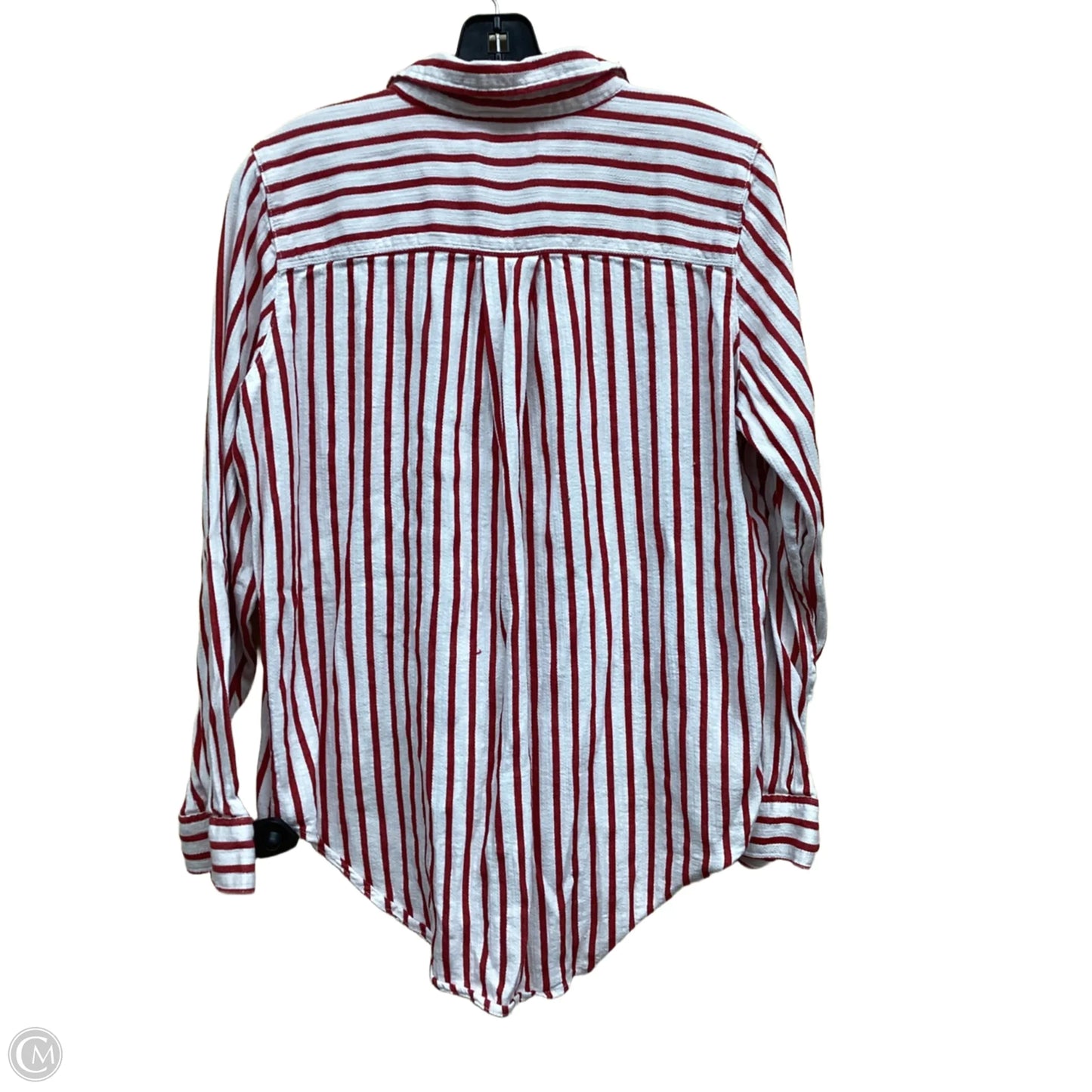 Top Long Sleeve By Liz Claiborne In Striped Pattern, Size: L