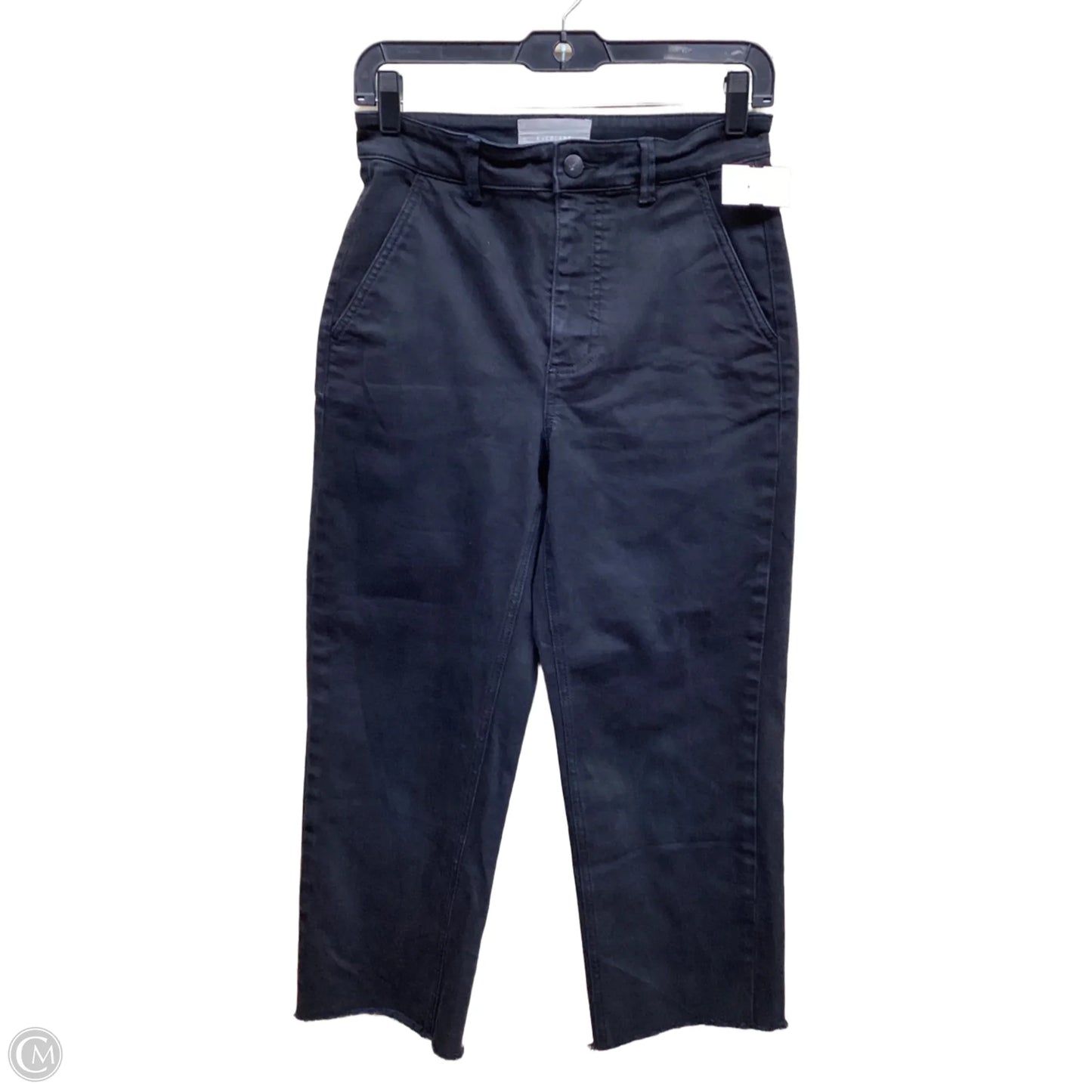 Jeans Cropped By Everlane In Black Denim, Size: 2
