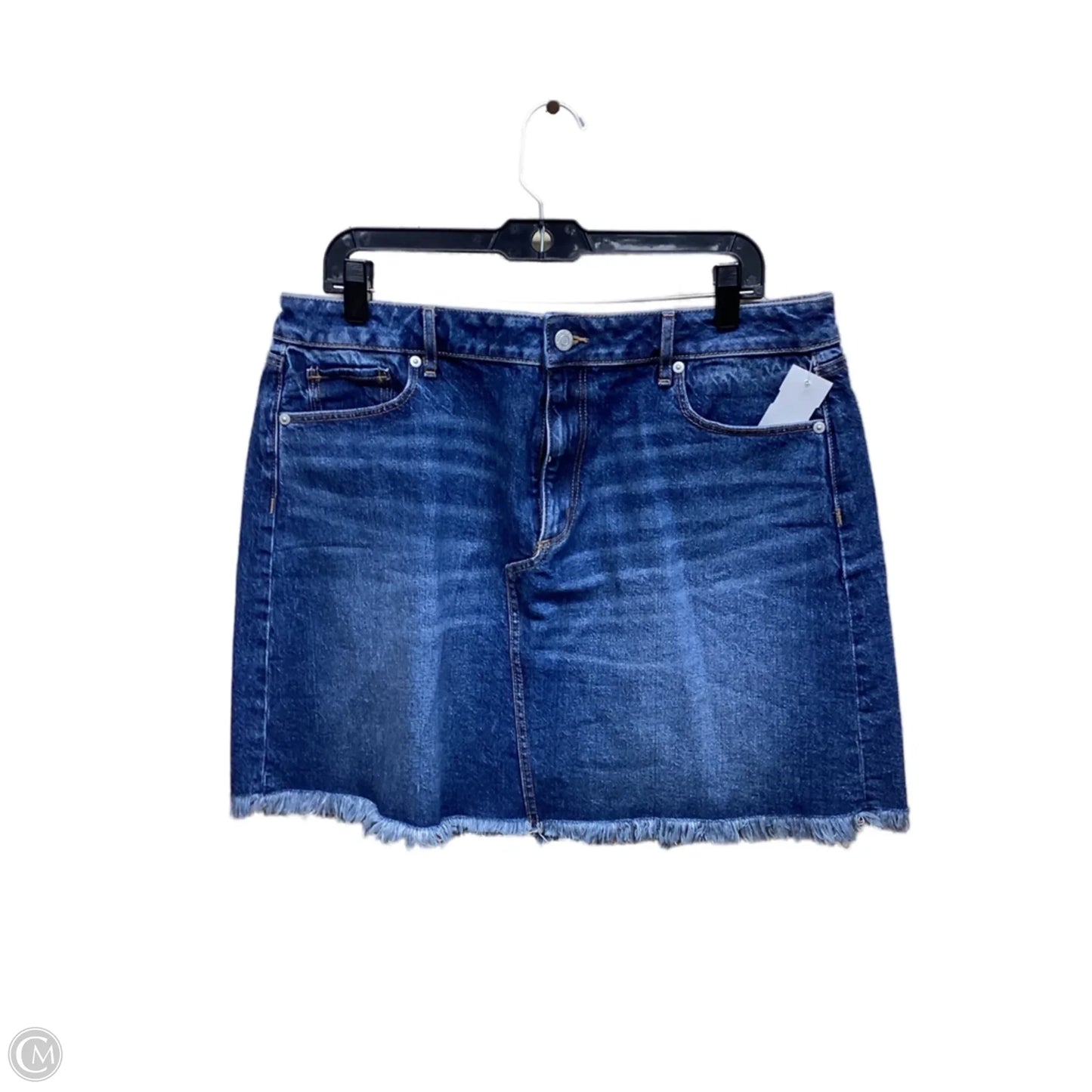 Skirt Mini & Short By Loft In Blue Denim, Size: 14