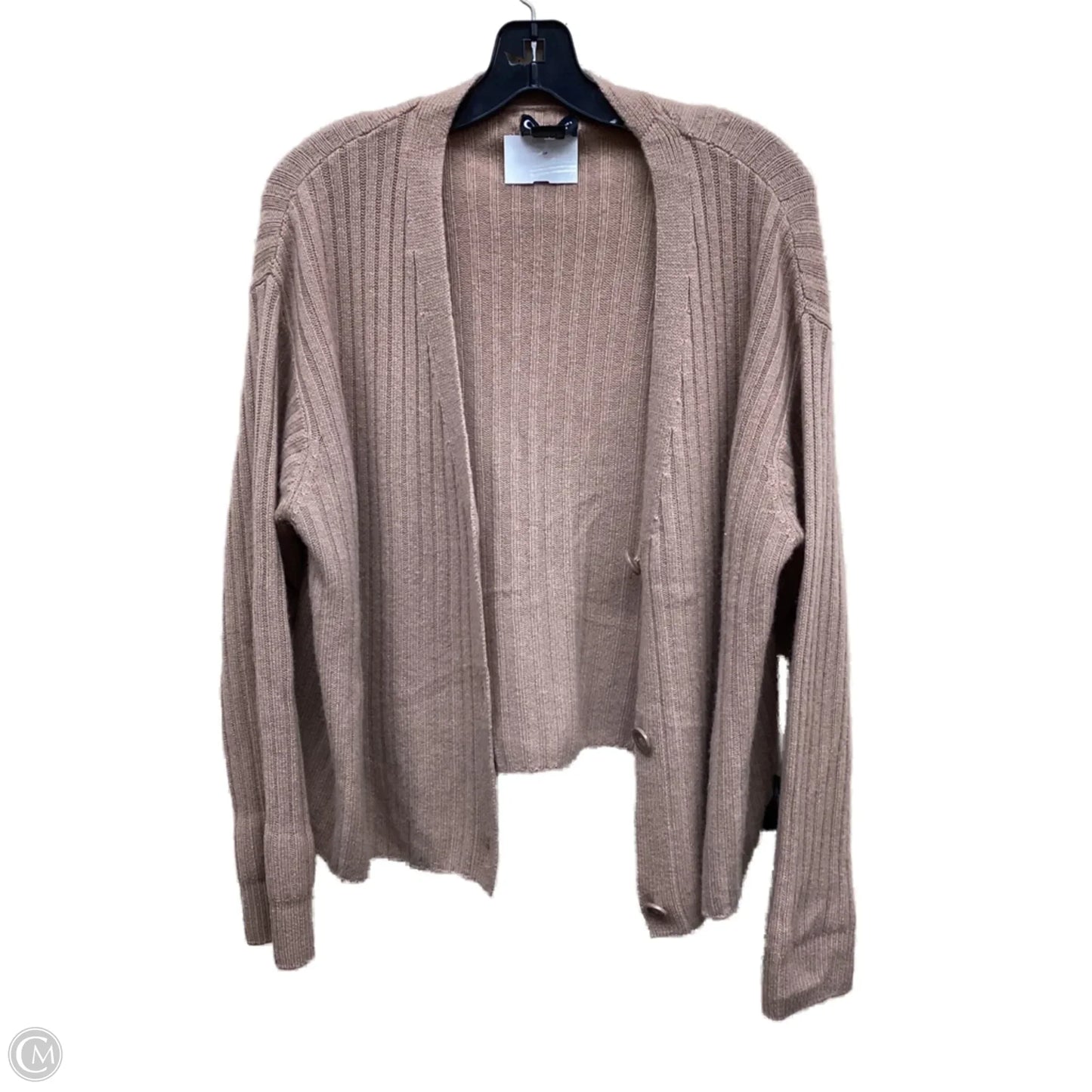 Sweater Cardigan Cashmere By Bloomingdales In Brown, Size: L