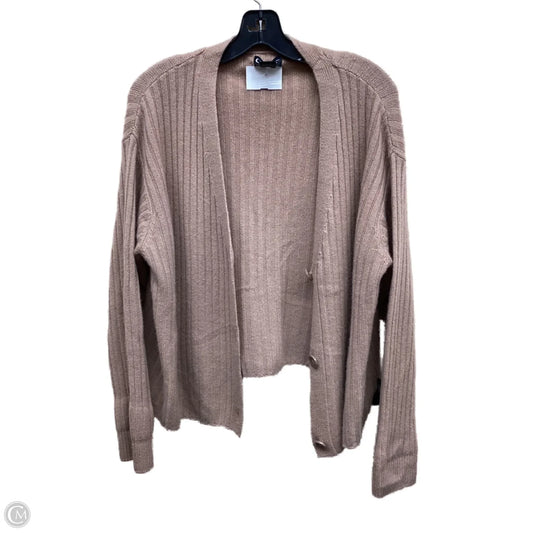 Sweater Cardigan Cashmere By Bloomingdales In Brown, Size: L