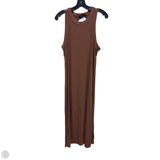 Dress Casual Maxi By Banana Republic In Brown, Size: M