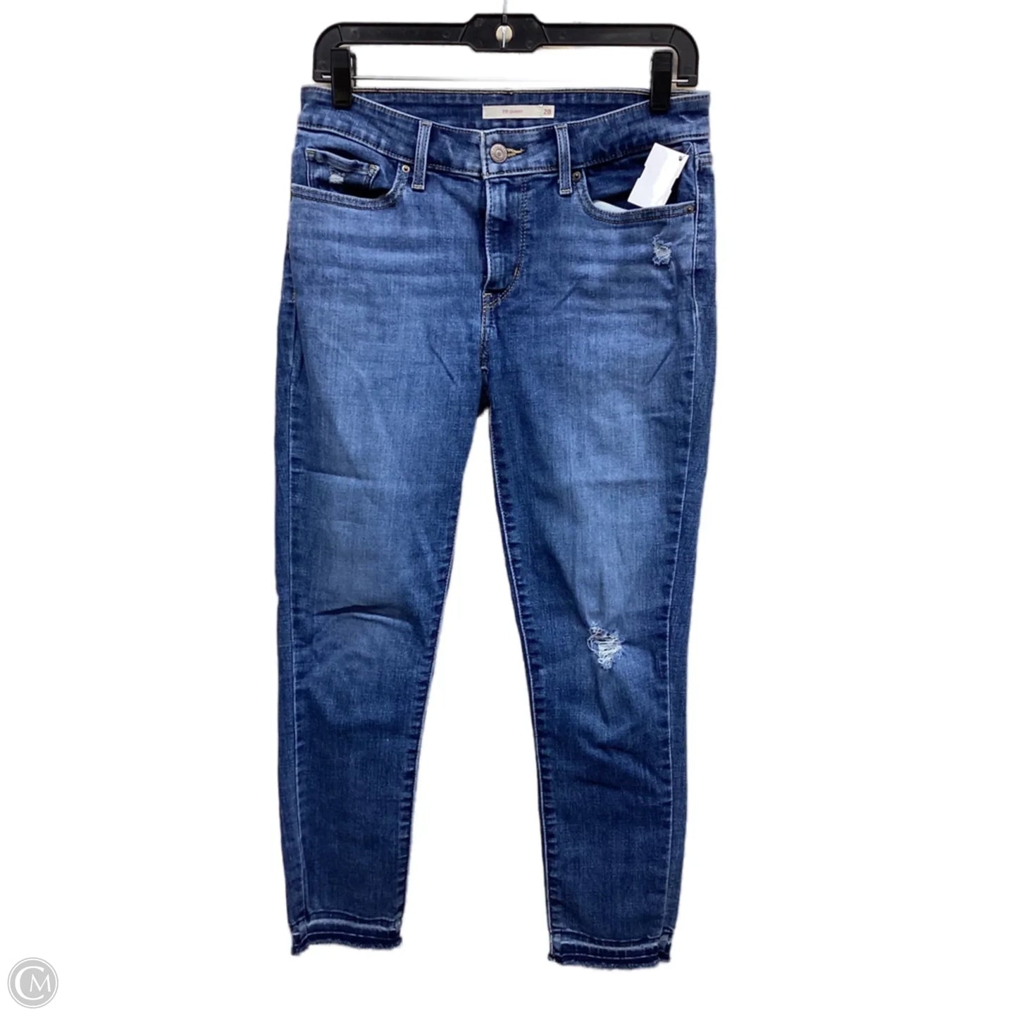Jeans Skinny By Levis In Blue Denim, Size: 6