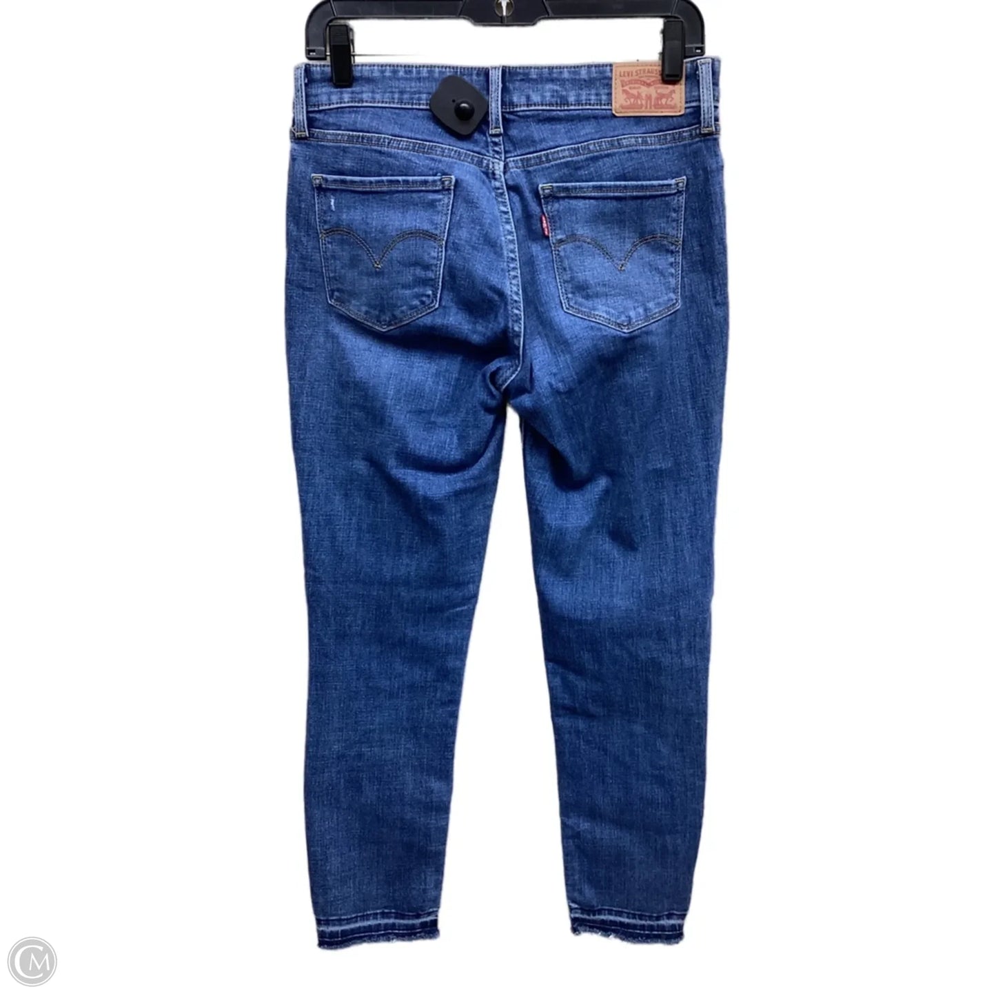 Jeans Skinny By Levis In Blue Denim, Size: 6