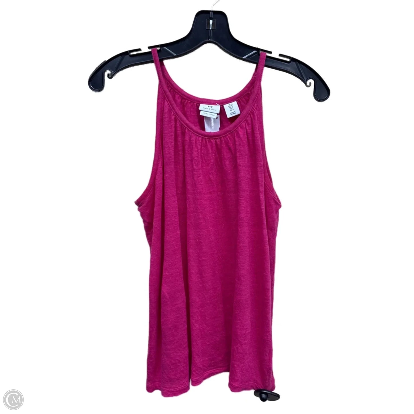 Top Sleeveless Designer By Halston In Pink, Size: S
