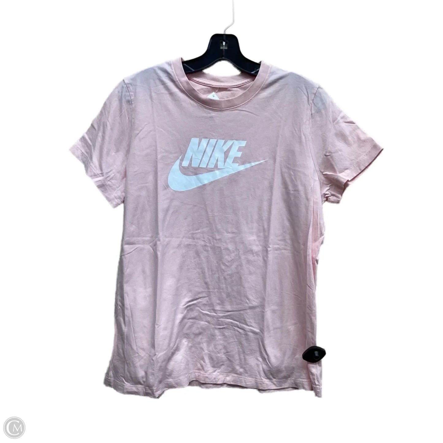 Athletic Top Short Sleeve By Nike Apparel In Pink, Size: Xl