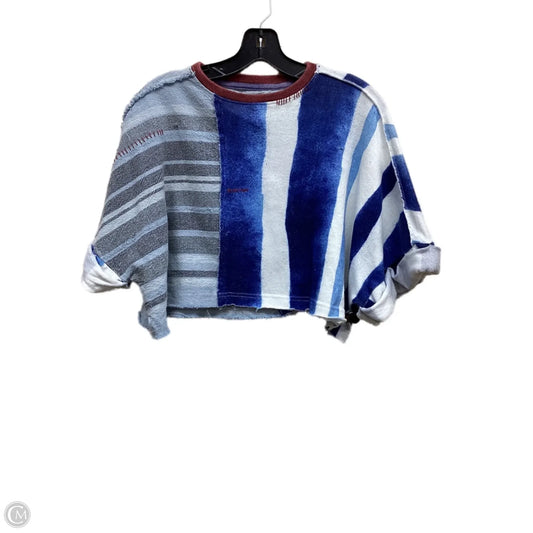 Top Short Sleeve By We The Free In Blue & Grey, Size: Xs