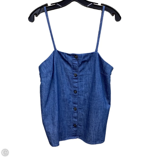 Top Sleeveless By Old Navy In Blue Denim, Size: Xs