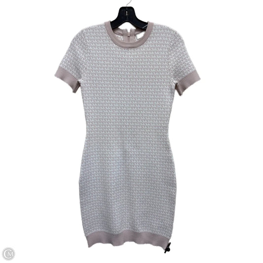 Dress Casual Midi By Michael By Michael Kors In Pink & White, Size: Xs