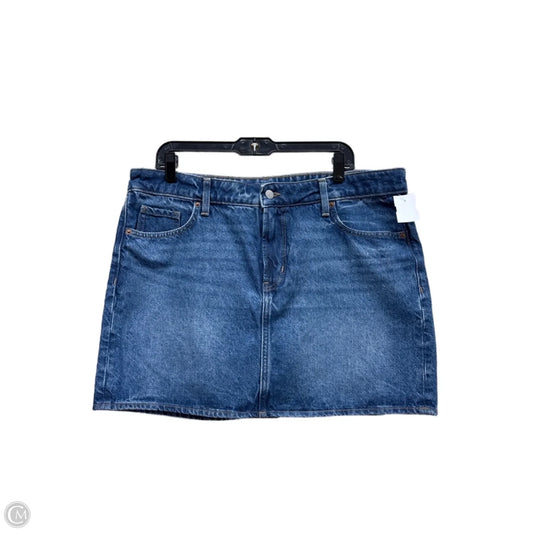 Skirt Mini & Short By Old Navy In Blue Denim, Size: 14