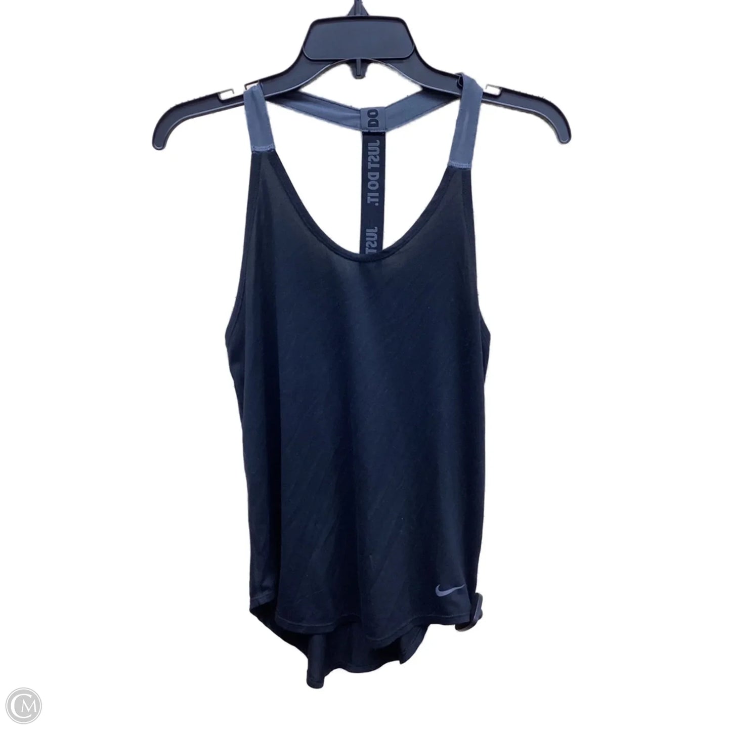 Athletic Tank Top By Nike Apparel In Black & Grey, Size: Xs