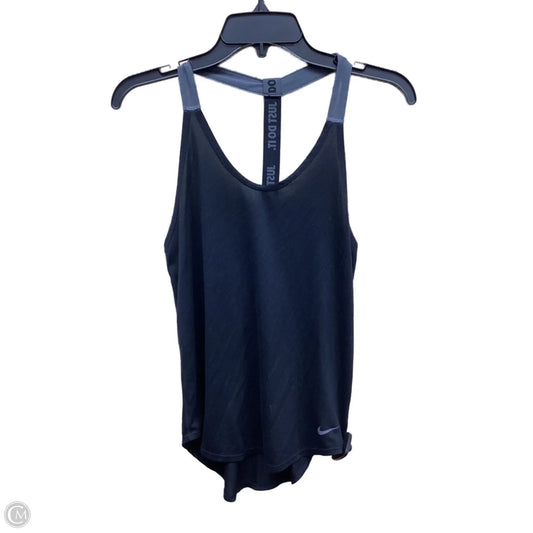 Athletic Tank Top By Nike Apparel In Black & Grey, Size: Xs