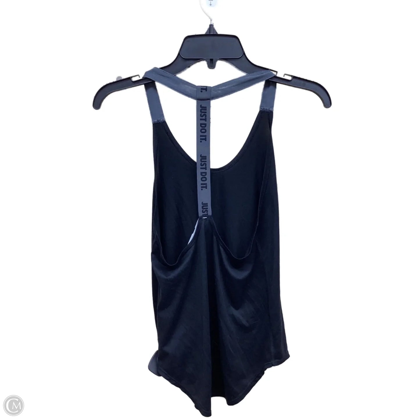 Athletic Tank Top By Nike Apparel In Black & Grey, Size: Xs