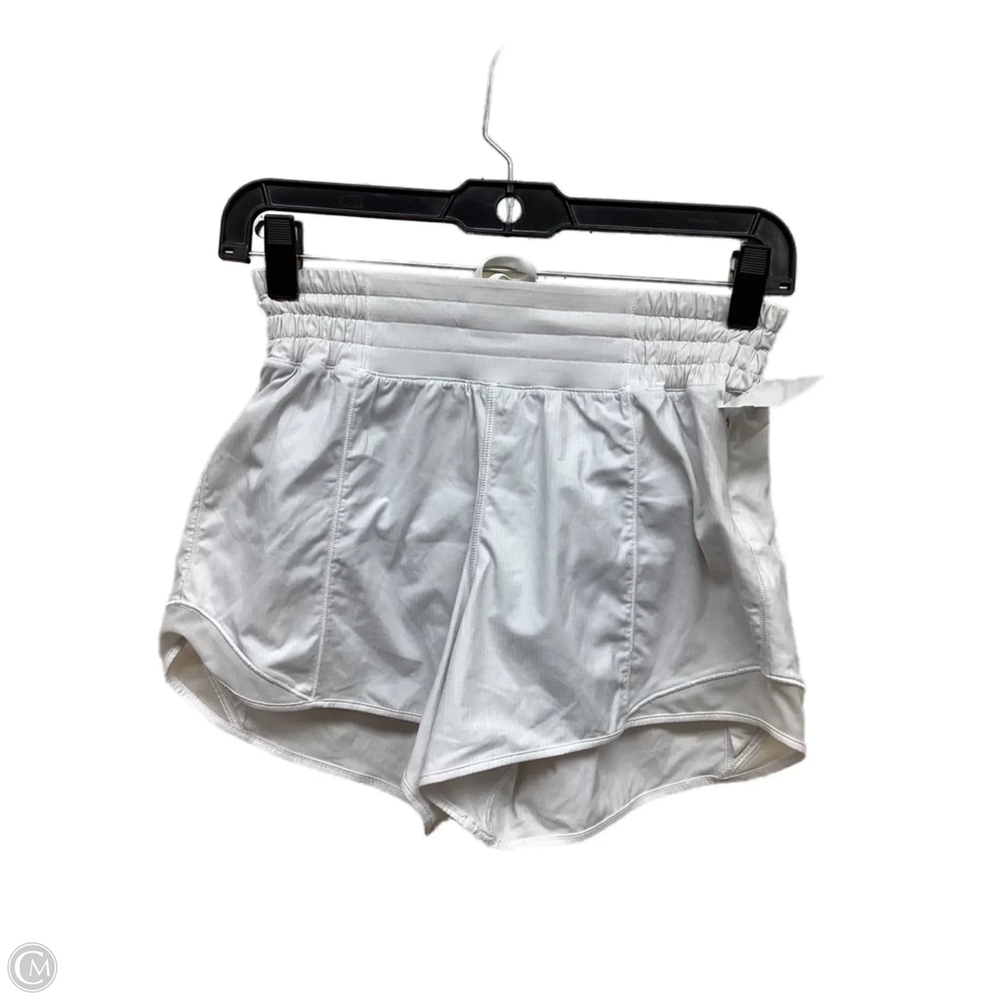 Athletic Shorts By Lululemon In White, Size: 4