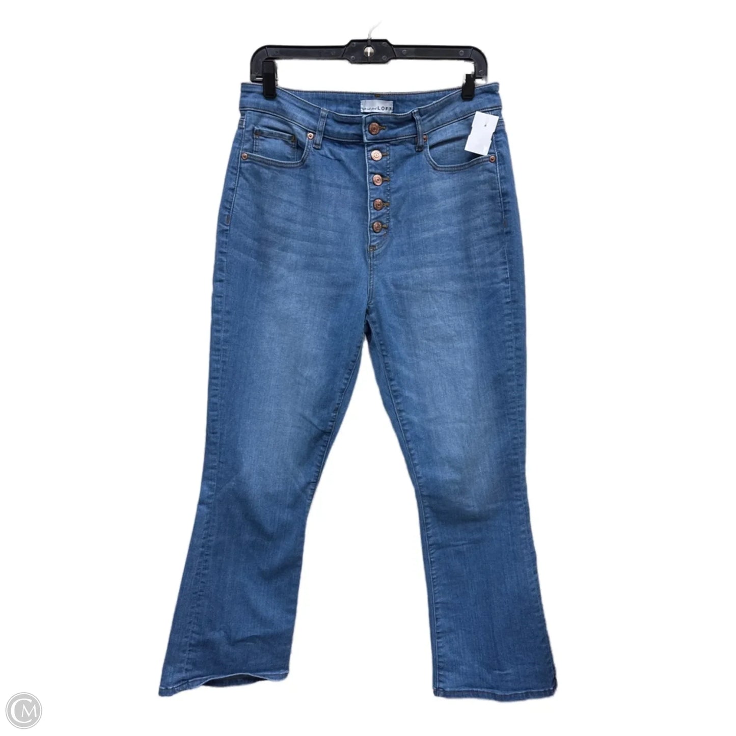 Jeans Boot Cut By Loft In Blue Denim, Size: 10