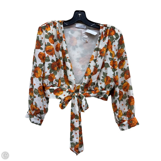 Top Long Sleeve By Lush In Floral Print, Size: S