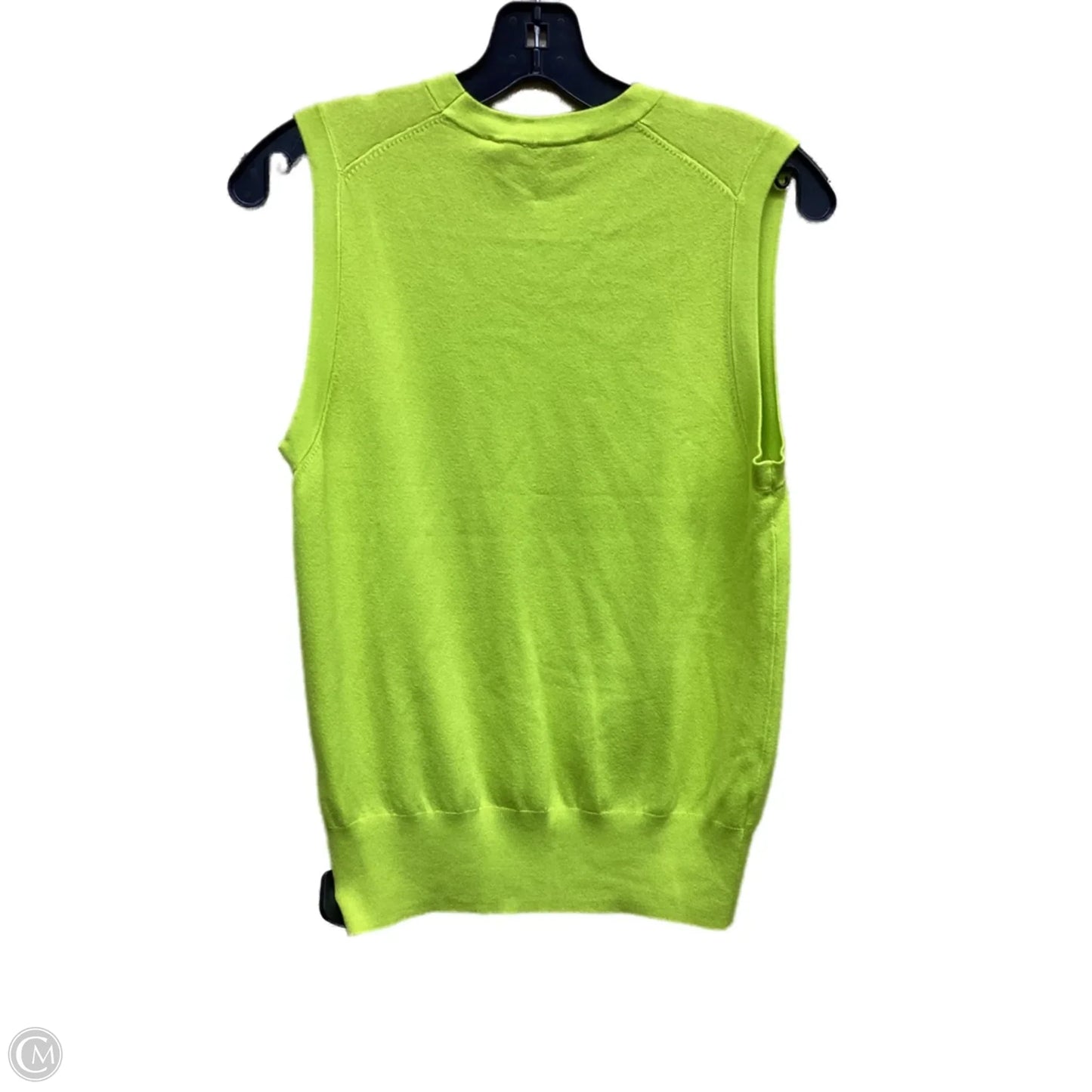 Top Sleeveless By Zara In Green, Size: L