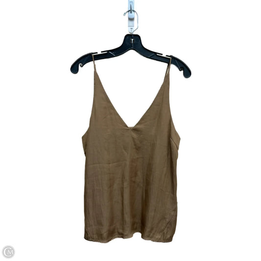 Top Sleeveless By Leela & Lavender In Brown, Size: M