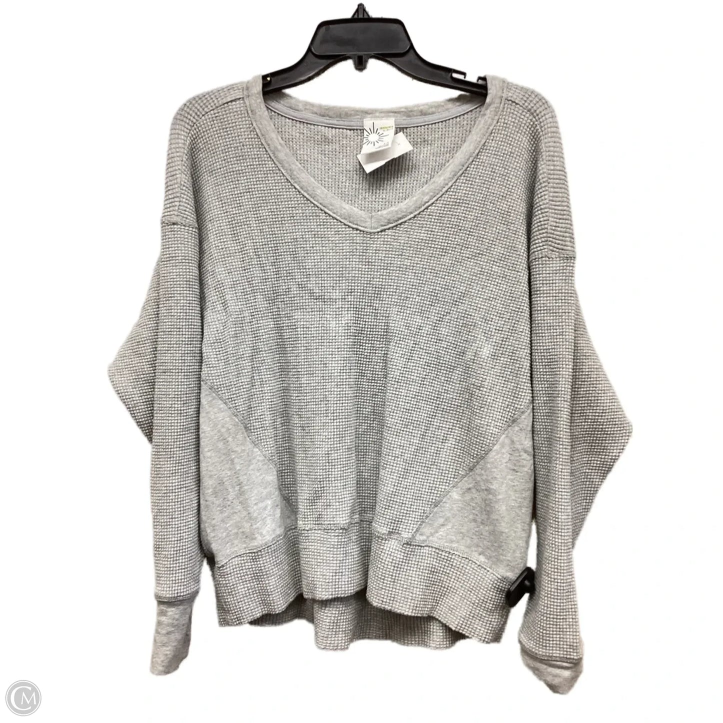 Top Long Sleeve By Aerie In Grey, Size: S
