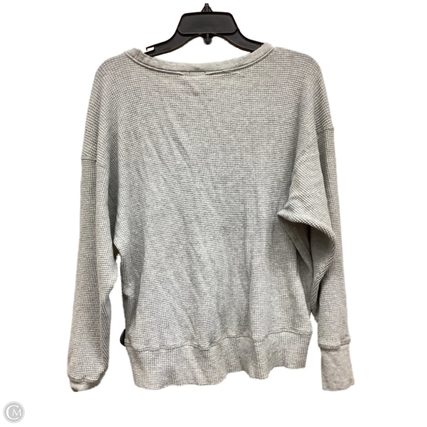 Top Long Sleeve By Aerie In Grey, Size: S