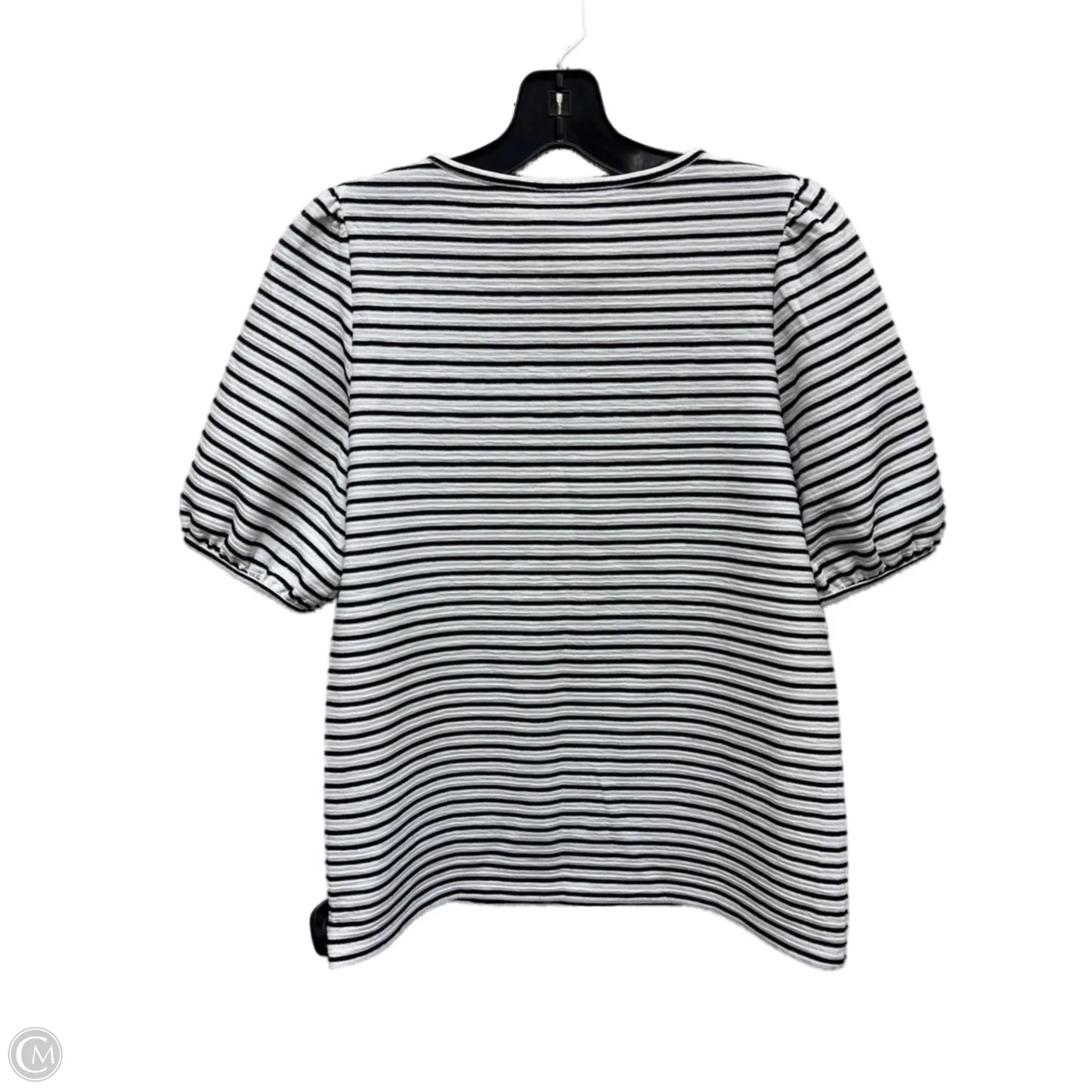 Top Short Sleeve By Anne Klein In Striped Pattern, Size: Xs